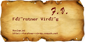 Fürstner Virág névjegykártya