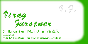 virag furstner business card